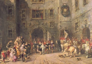 Ludwig XIII. im Schloss von Blois, 1874